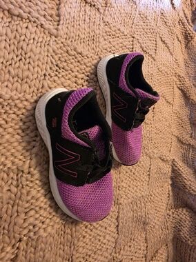 New Balance Kids Fresh Foam Vero Racer Purple and Black Slip-On Sneakers